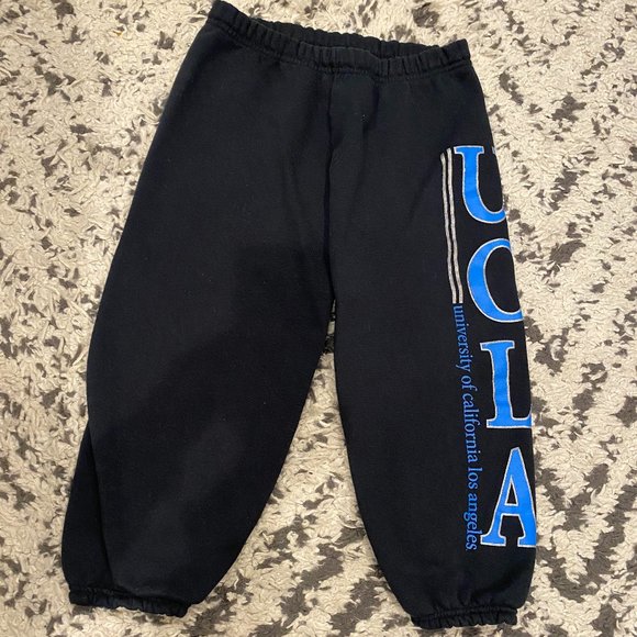 UCLA Pants - UCLA Black Cropped Joggers